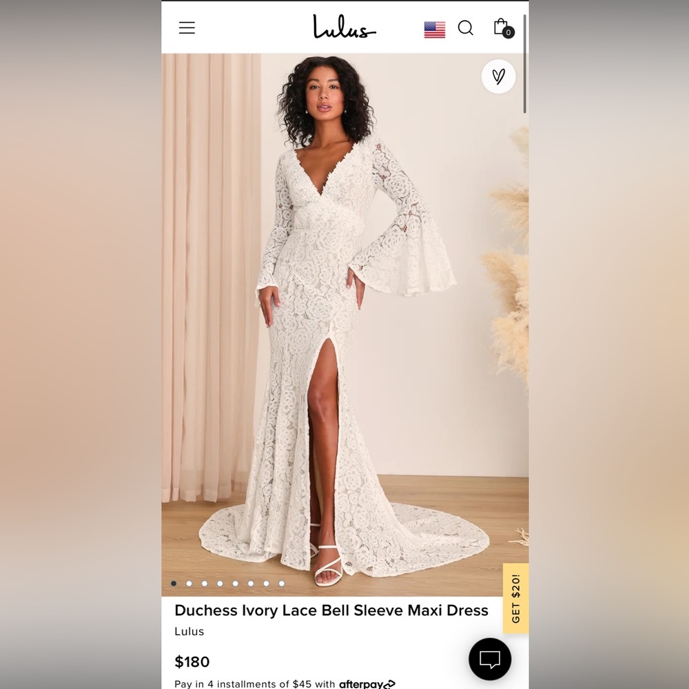 Lulus wedding dress